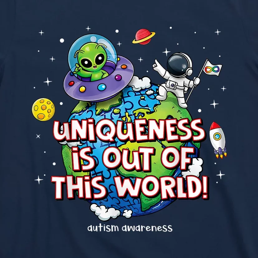 Uniqueness Is Out Of This World Autism Awareness T-Shirt