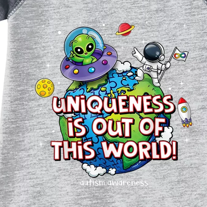 Uniqueness Is Out Of This World Autism Awareness Infant Baby Jersey Bodysuit