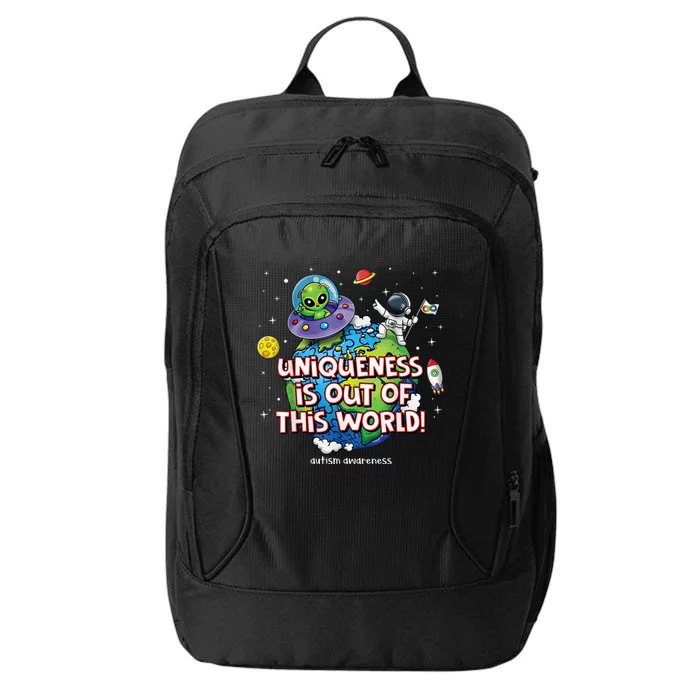 Uniqueness Is Out Of This World Autism Awareness City Backpack