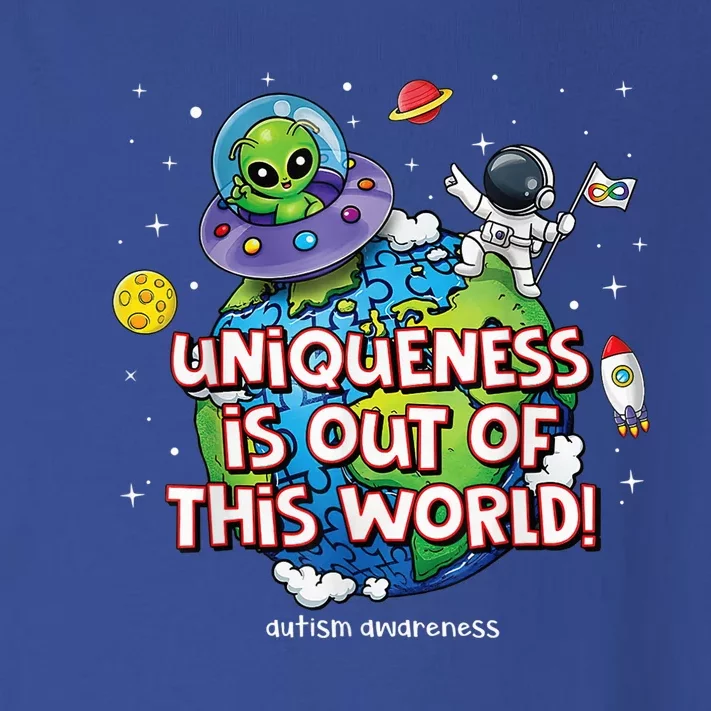 Uniqueness Is Out Of This World Autism Awareness Toddler Long Sleeve Shirt