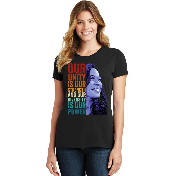 Unity Is Our Strength Diversity Is Our Power Kamala Harris Women's T-Shirt