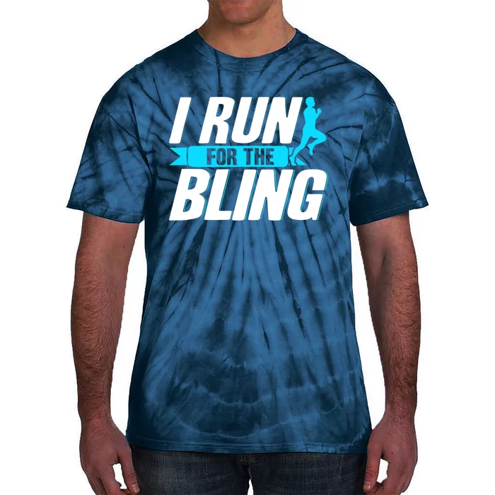 Ultramarathon I Run For The Bling Ultra Marathon Runner Tie-Dye T-Shirt