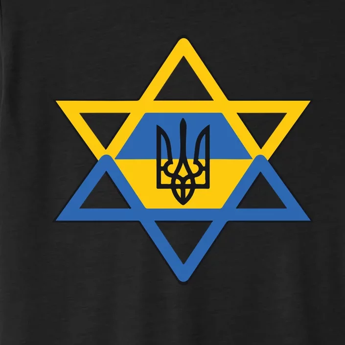 Ukraine Israel Stand With Israel Jewish Ukrainian Symbol ChromaSoft Performance T-Shirt