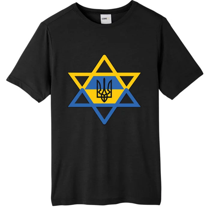 Ukraine Israel Stand With Israel Jewish Ukrainian Symbol ChromaSoft Performance T-Shirt