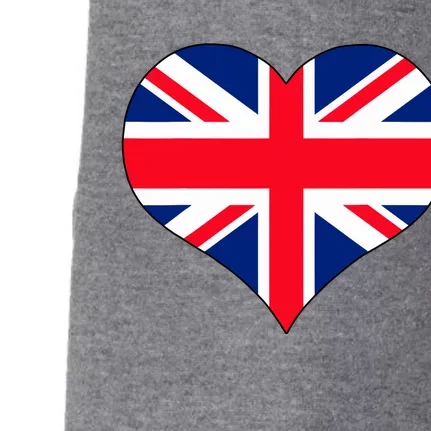 Union Jack British Flag Heart British Isles Doggie 3-End Fleece Hoodie