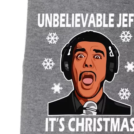 Unbelievable Jeff Christmas Doggie 3-End Fleece Hoodie