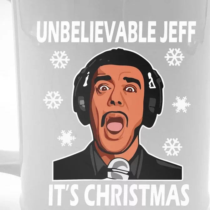 Unbelievable Jeff Christmas Front & Back Beer Stein