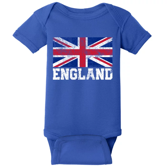 Union Jack Flag Uk England United Kingdom Roots Gift Baby Bodysuit