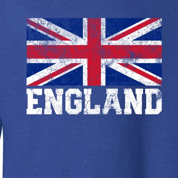 Union Jack Flag Uk England United Kingdom Roots Gift Toddler Sweatshirt