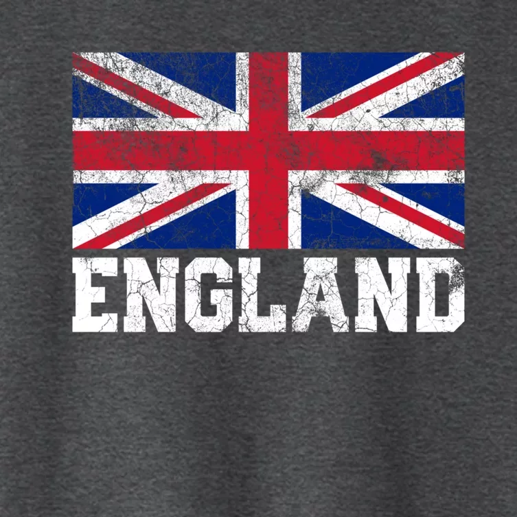 Union Jack Flag Uk England United Kingdom Roots Gift Women's Crop Top Tee