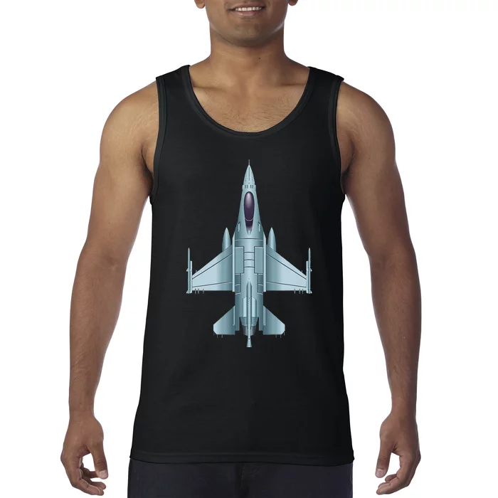 US Jet Fighter Jet Plane Pilot Gift Tank Top