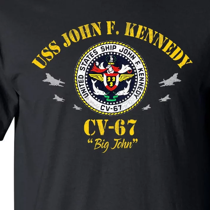 Uss John F. Kennedy Cv67 Aircraft Carrier Veteran Flag Tall T-Shirt