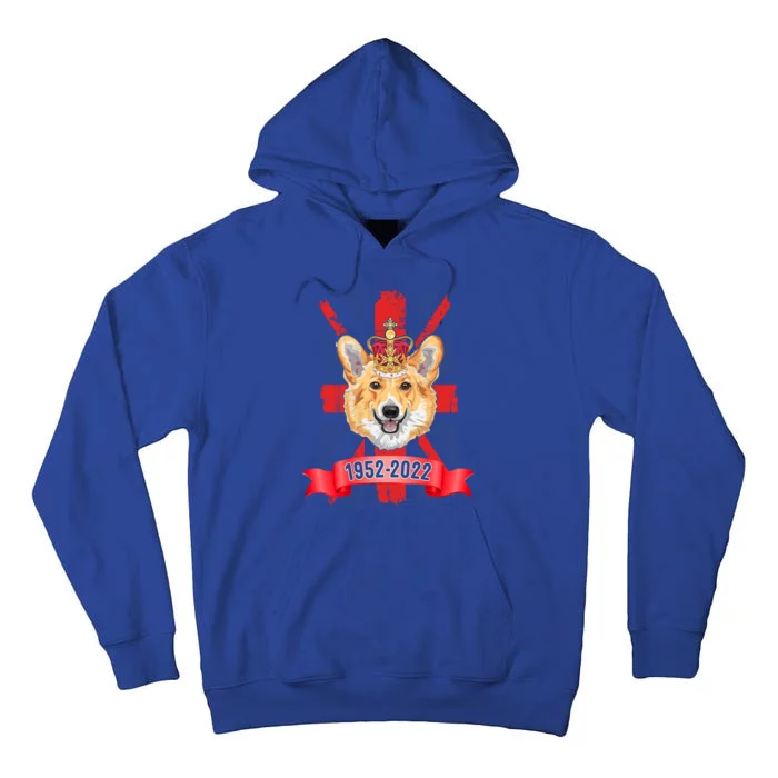 Union Jack Idea For And Corgi Lover For Platinum Jubilee Gift Tall Hoodie