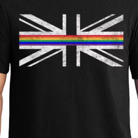 Union Jack Lgbtq Gay Pride Rainbow Flag United Kingdom Gift Pajama Set