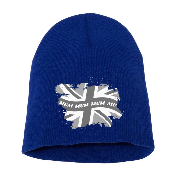 Union Jack Mother And Family Matching Clothes For Mum Funny Gift Short Acrylic Beanie