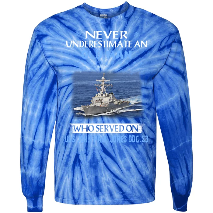 Uss John Paul Jones Ddg53 Destroyer Class Father Day Gift Tie-Dye Long Sleeve Shirt