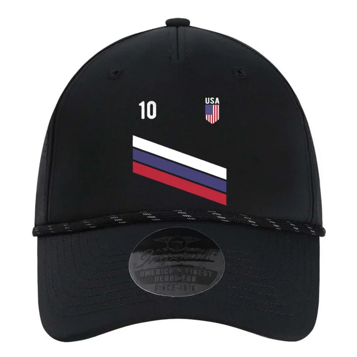 USA Jersey Soccer, Retro 10 American Football USA Soccer Performance The Dyno Cap