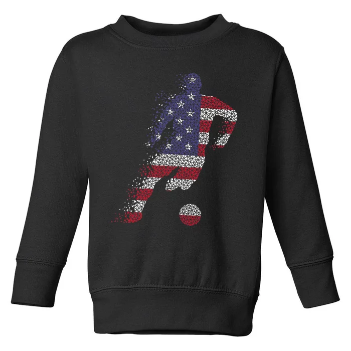 USA Jersey Soccer Toddler Sweatshirt