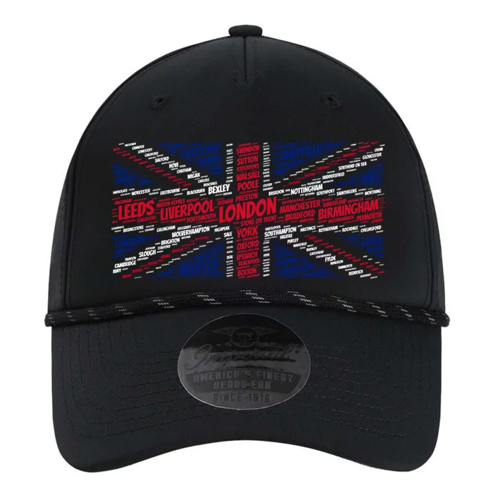 Union Jack With City Called Word Art Gift Performance The Dyno Cap