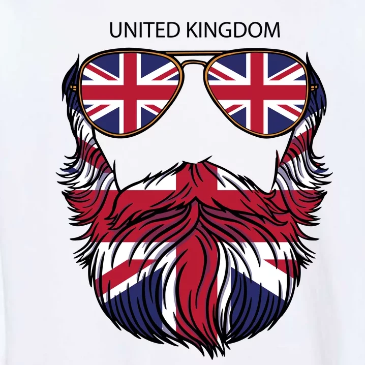 United Kingdom Beard Flag Garment-Dyed Sweatshirt