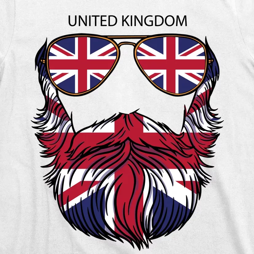 United Kingdom Beard Flag T-Shirt