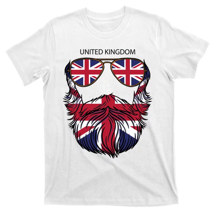 United Kingdom Beard Flag T-Shirt