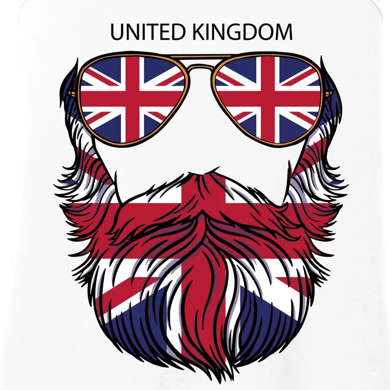 United Kingdom Beard Flag Ladies Essential Tank