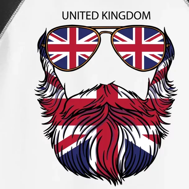 United Kingdom Beard Flag Toddler Fine Jersey T-Shirt