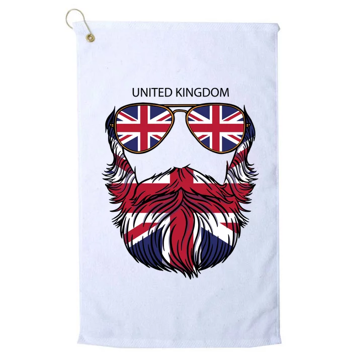 United Kingdom Beard Flag Platinum Collection Golf Towel