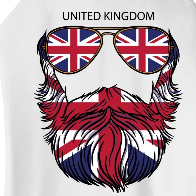 United Kingdom Beard Flag Women’s Perfect Tri Rocker Tank