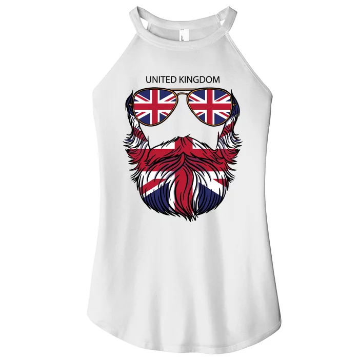 United Kingdom Beard Flag Women’s Perfect Tri Rocker Tank