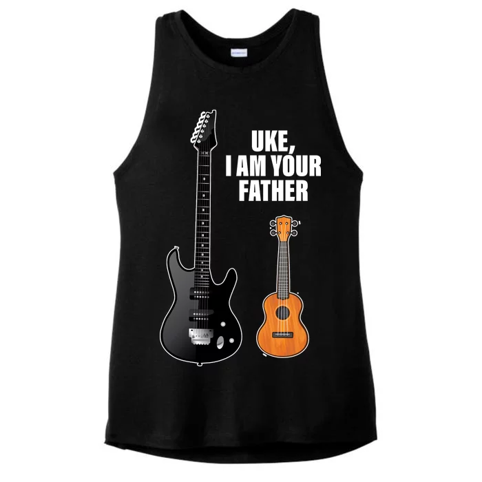 Uke I Am Your Father Ladies Tri-Blend Wicking Tank