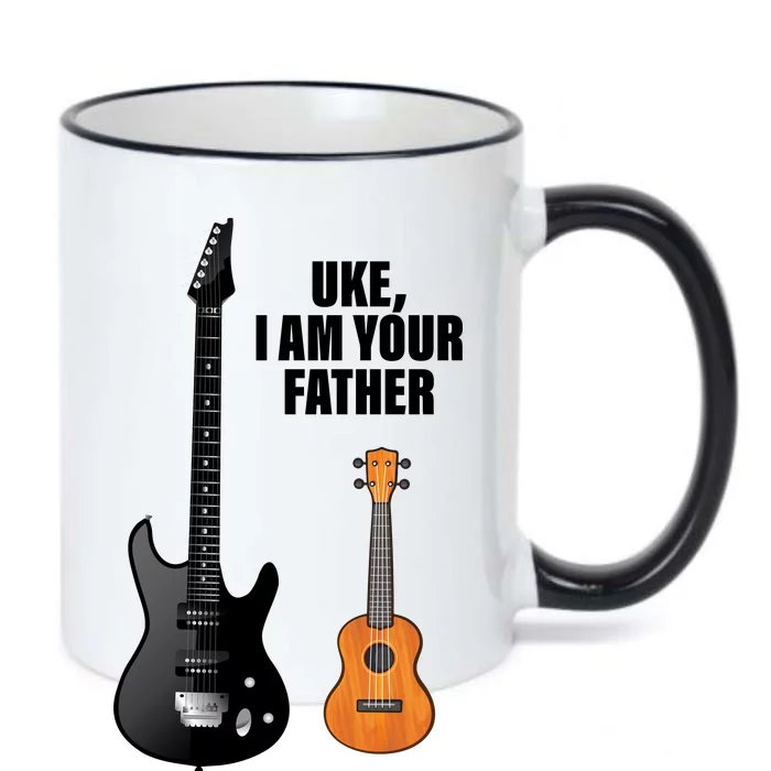 Uke I Am Your Father Black Color Changing Mug