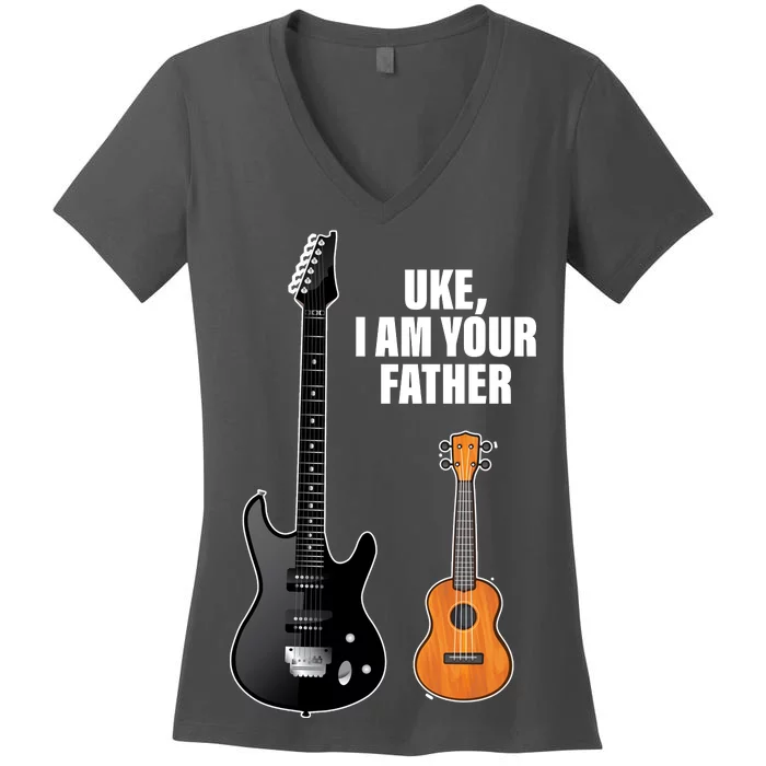 Uke I Am Your Father Women's V-Neck T-Shirt