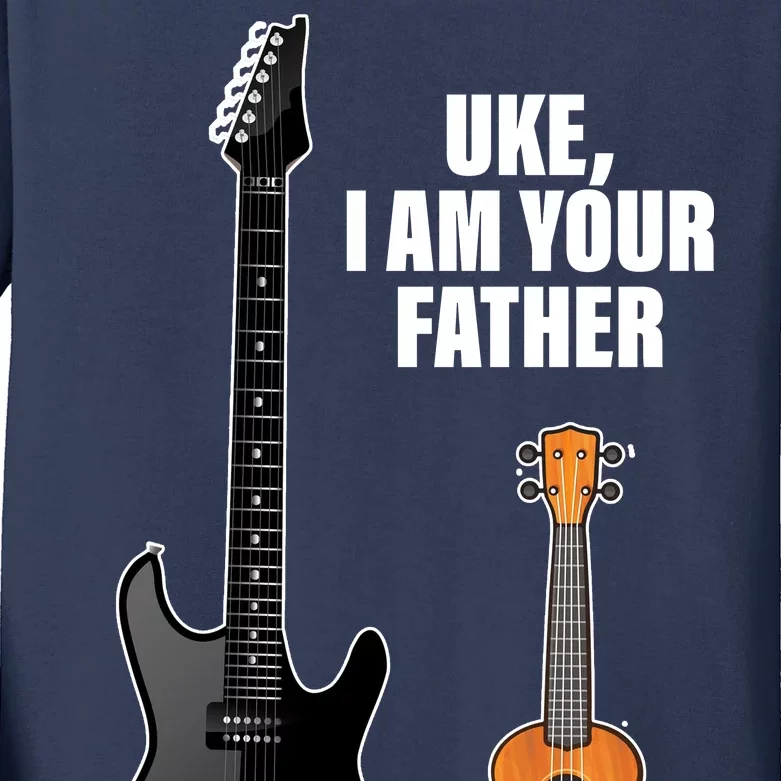 Uke I Am Your Father Kids Long Sleeve Shirt