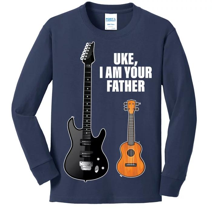 Uke I Am Your Father Kids Long Sleeve Shirt