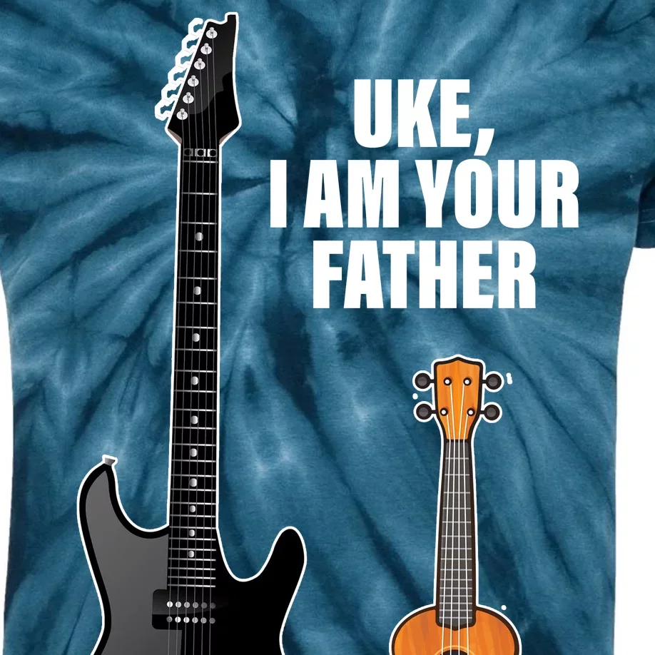 Uke I Am Your Father Kids Tie-Dye T-Shirt