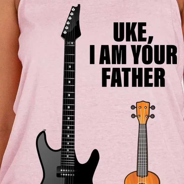 Uke I Am Your Father Women's Knotted Racerback Tank