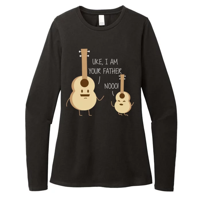 Uke I Am Your Father Ukulele Guitar Womens CVC Long Sleeve Shirt