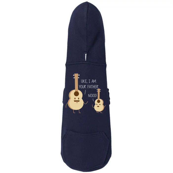 Uke I Am Your Father Ukulele Guitar Doggie 3-End Fleece Hoodie