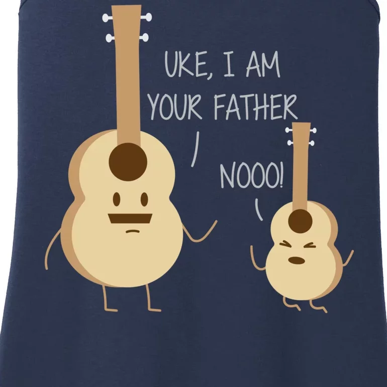 Uke I Am Your Father Ukulele Guitar Ladies Essential Tank