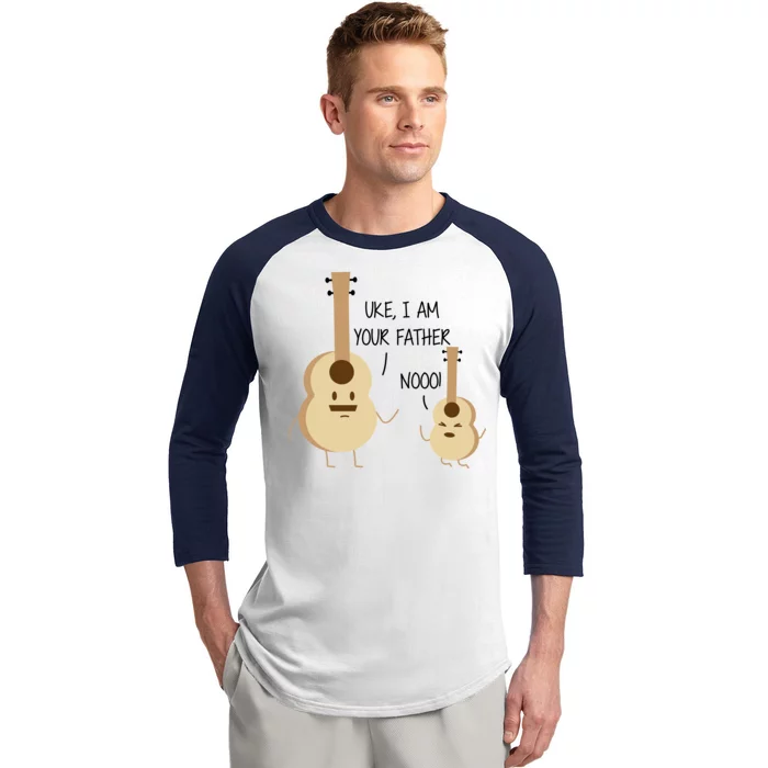 Uke I Am Your Father Ukulele Guitar Baseball Sleeve Shirt