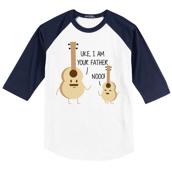 Uke I Am Your Father Ukulele Guitar Baseball Sleeve Shirt