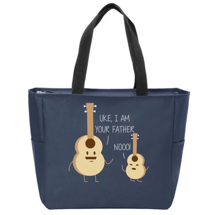 Uke I Am Your Father Ukulele Guitar Zip Tote Bag