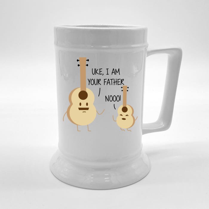 Uke I Am Your Father Ukulele Guitar Front & Back Beer Stein