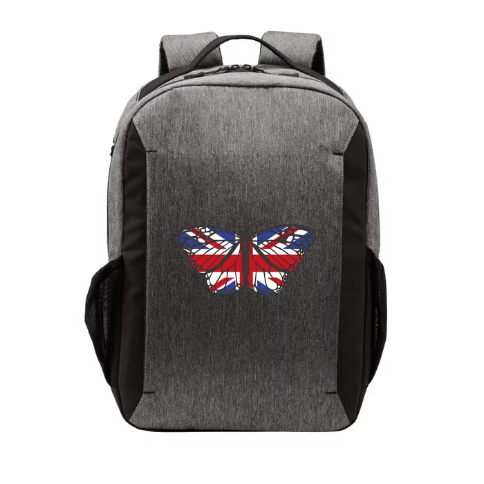 United Kingdom Flag Butterfly Vector Backpack