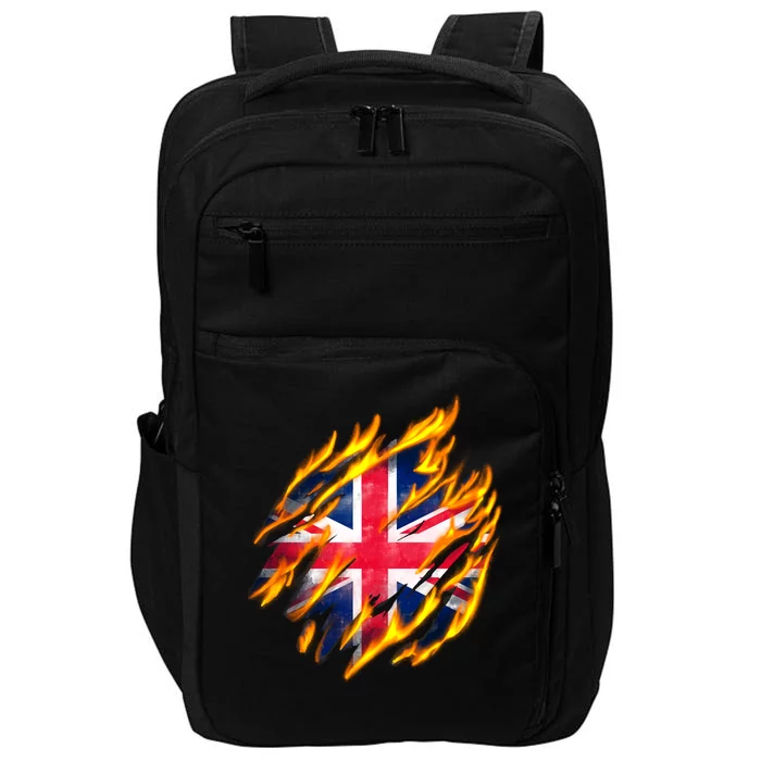 United Kingdom Flame Flag Impact Tech Backpack