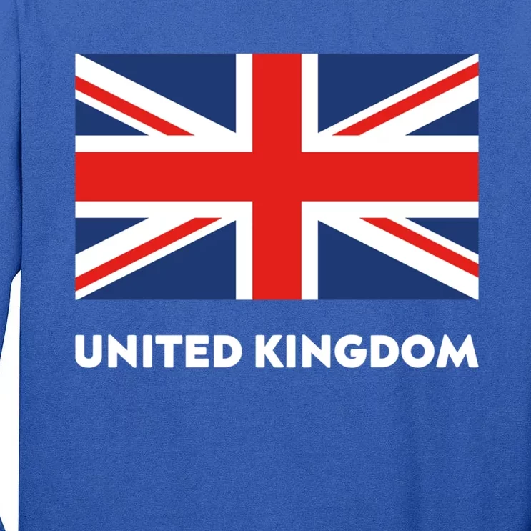 United Kingdom Flag White Blue And Red England Union Jack Great Gift Tall Long Sleeve T-Shirt