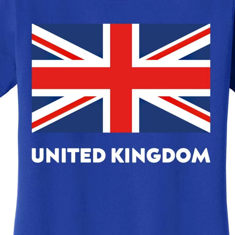 United Kingdom Flag White Blue And Red England Union Jack Gift Women's T-Shirt