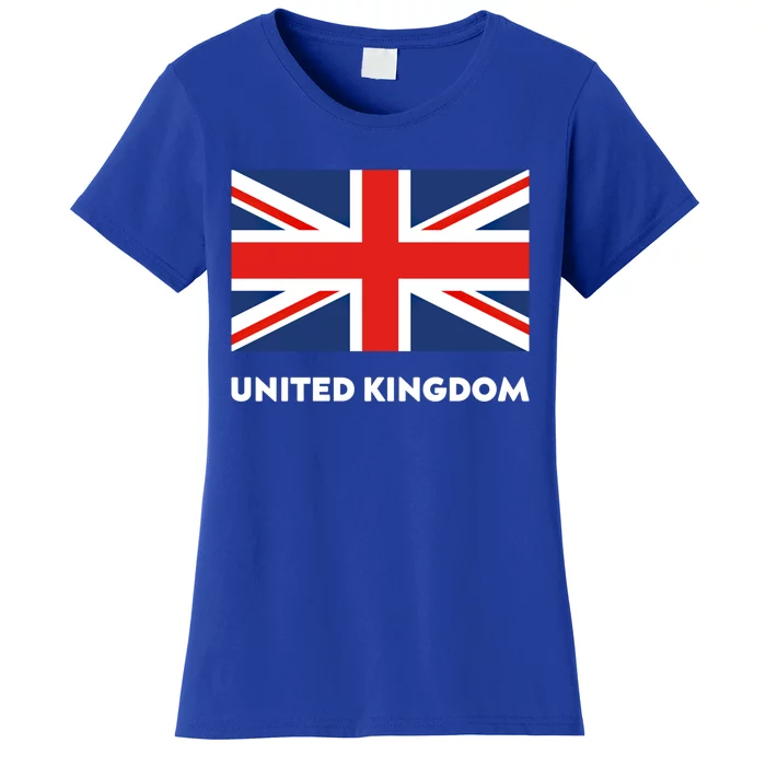 United Kingdom Flag White Blue And Red England Union Jack Gift Women's T-Shirt